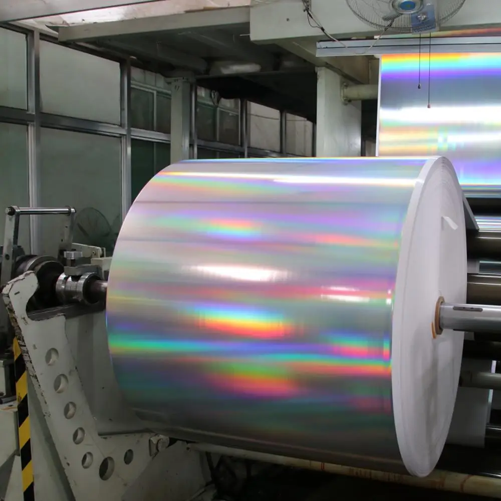 
157g silver coated hologram paper for laminate with notebook 