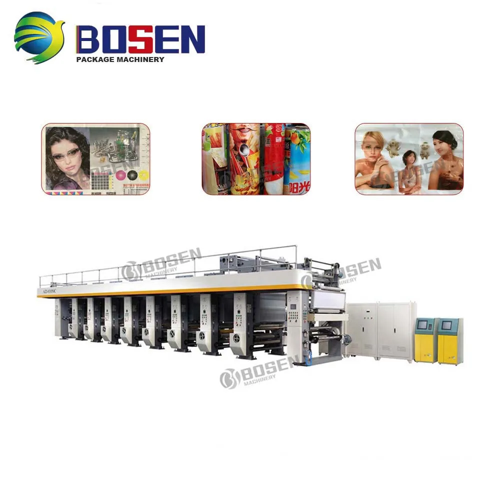 BS GAY-C Package Printing Computerized Register Rotogravure Printing Machine
