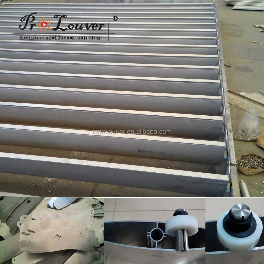 Rainproof Aluminum Louvers/motorised Roof Louver