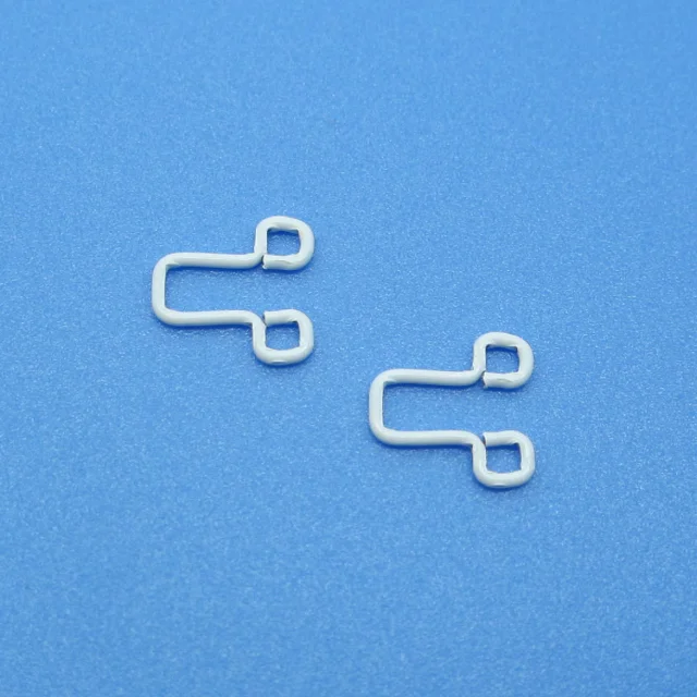 Wholesale nylon coated square hooks and eyes for bra