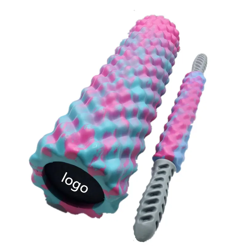 2018 Hot Great Quality High Density EVA Yoga Exercise Foam Roller Set With Massage Stick