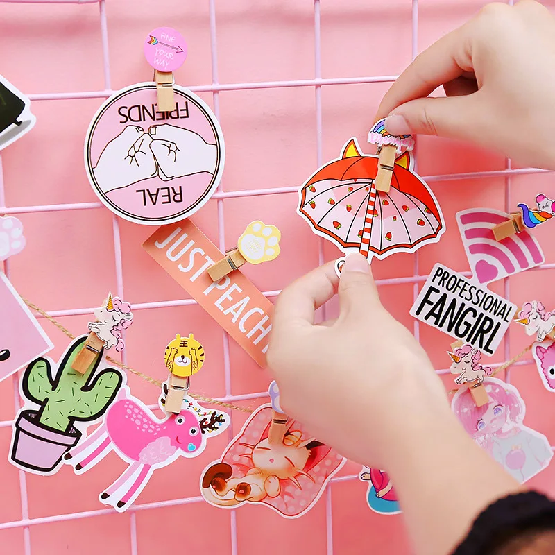 10pc/pack mini Natural Wooden Clips For Photo Clips Clothespin Craft Decoration Clips Pegs