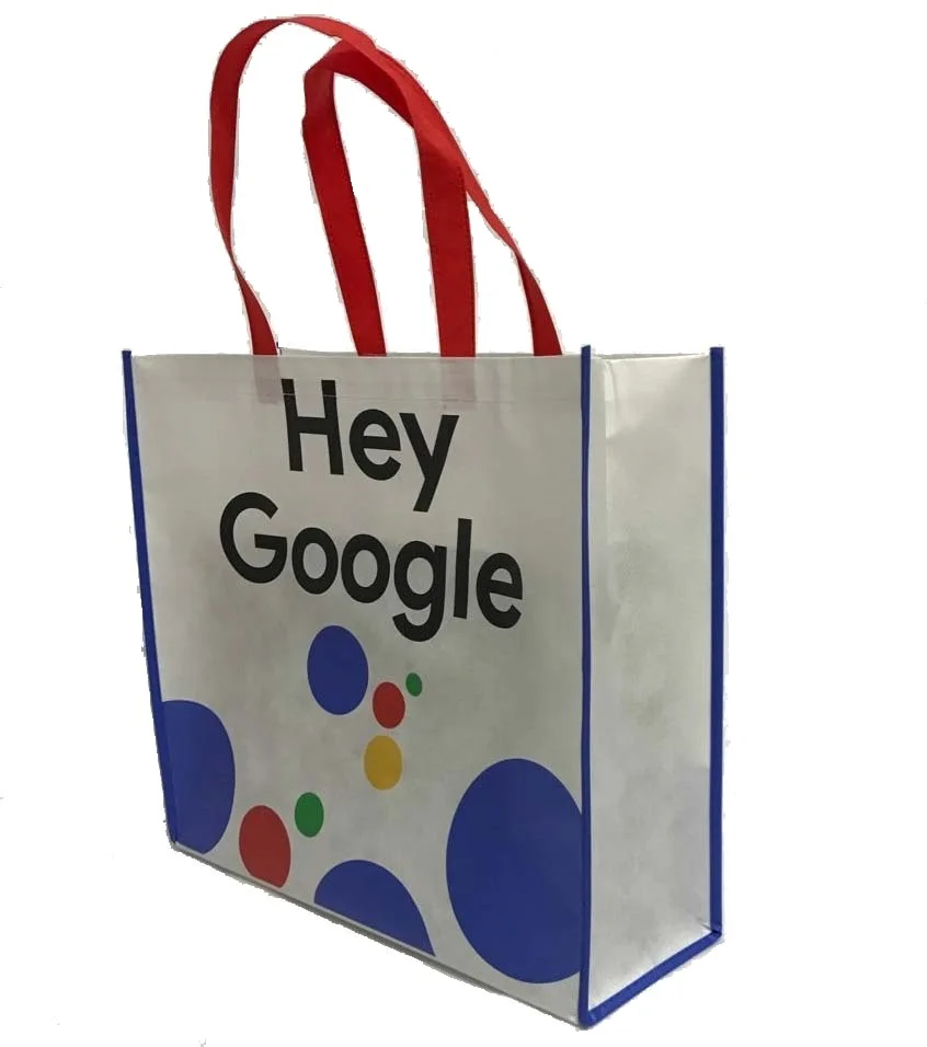 Sublimation Pp Laminated String Stitched Non-woven Standard Size Spunbond Fabric Tnt Non Woven Bag