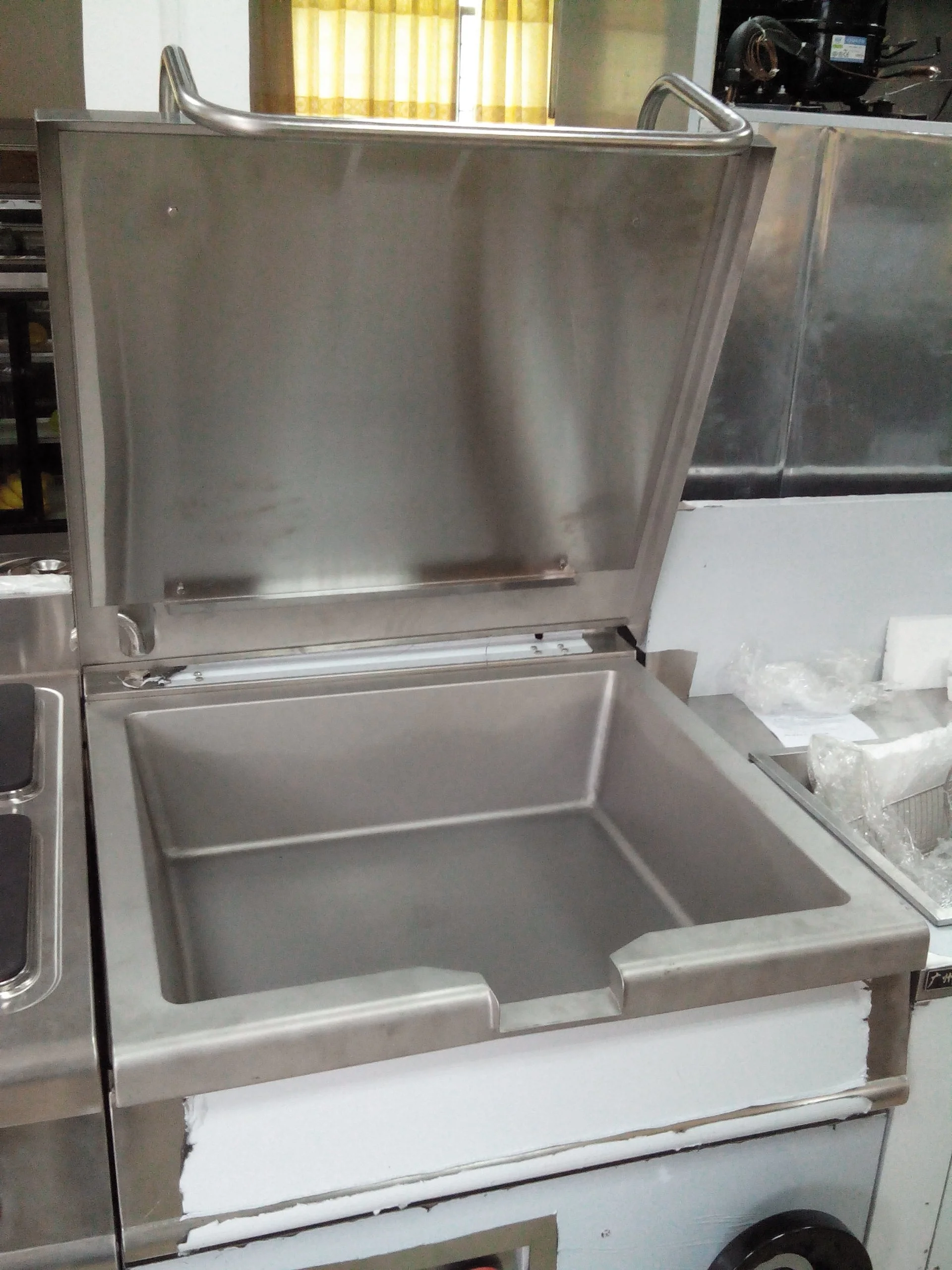 commercial 80 liter kitchen stainless steel gas tilting bratt braising pan for hotel & restaurant