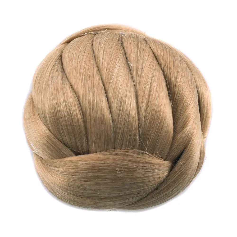 Высокое качество, оптовая продажа, женские модные коричневые головные уборы, парик, кабан, волосы, легко завязывать волосы, пучок для невесты, китайский производитель