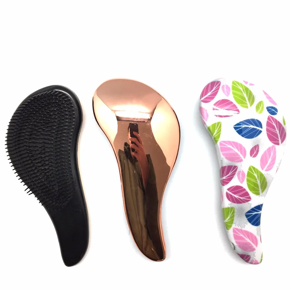 Osaki Colorful Bling Pink Anti Static Plastic Detangling Hair Brush Vent