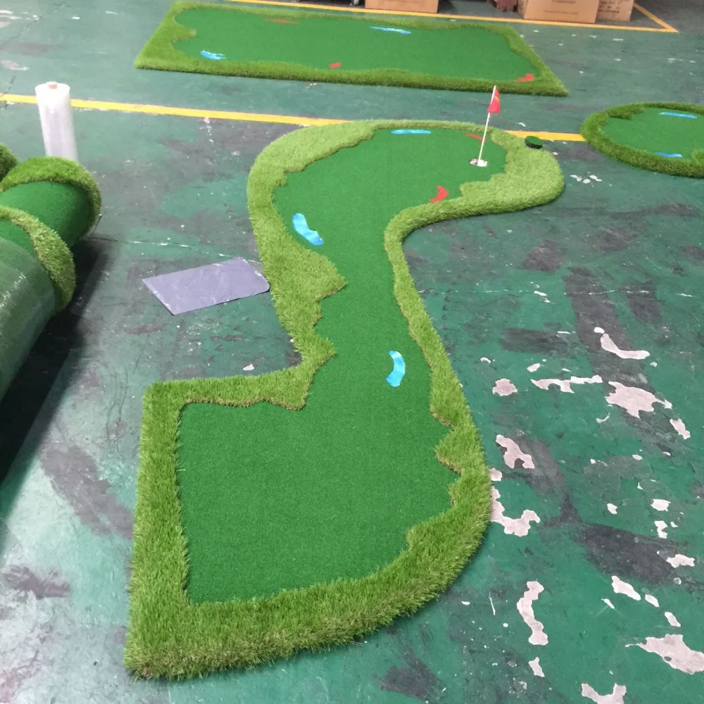 Cheap and Professional international field SGS golf putting green mini golf carpet grass Artificial Green matTurf for Golf Field