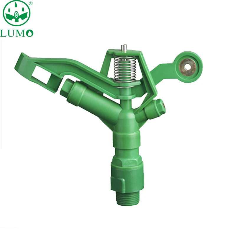 360 зубчатый привод для полива теплиц, частные садовые инструменты, пластиковые ударные разбрызгиватели для сельскохозяйственного орошения
