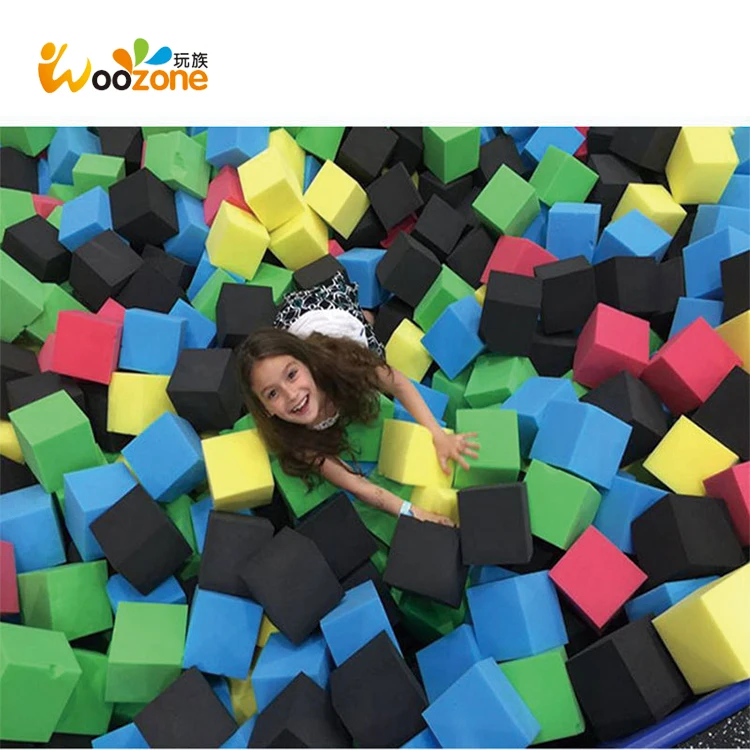 Cheap foam pit blocks high density sponge cube for trampoline park
