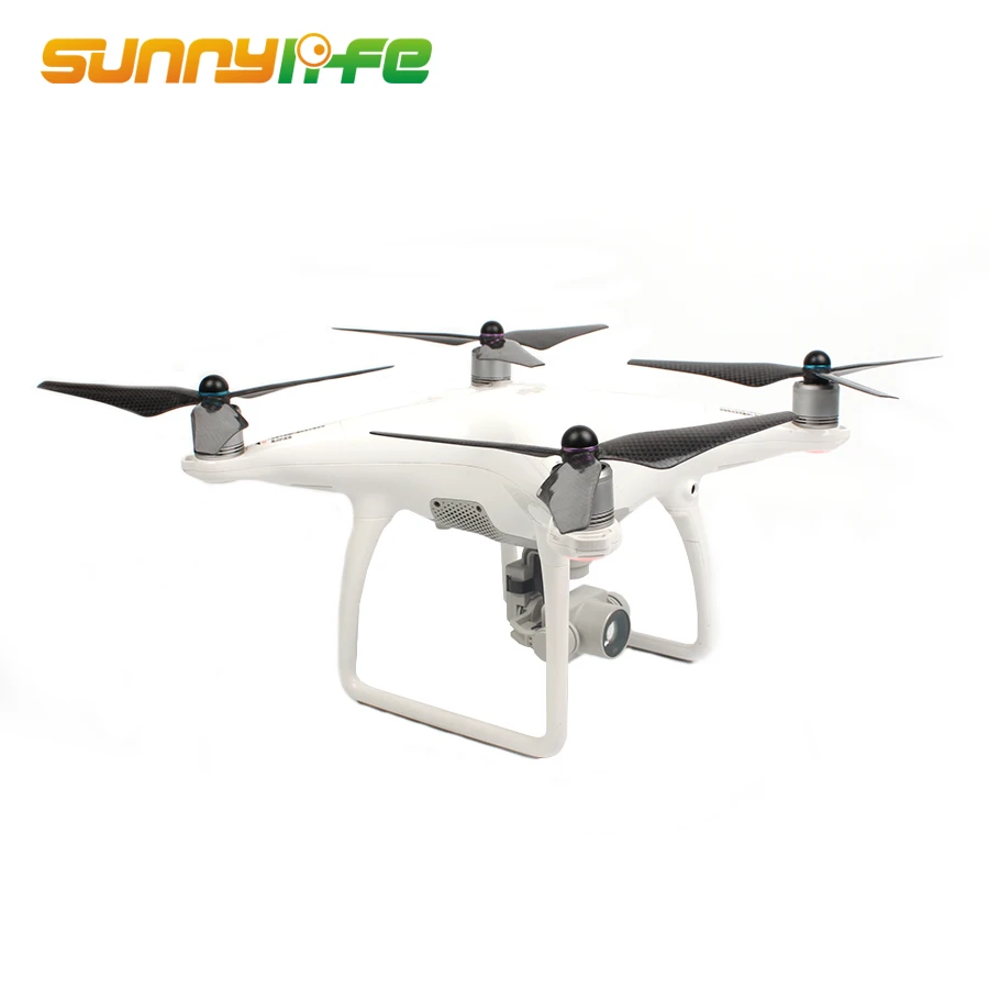 9450S Full Carbon Fiber Propellers 3-Blade Self-tightening Props with Propeller Mounts for DJI Phantom 4/ PRO/ PRO+ V2.0