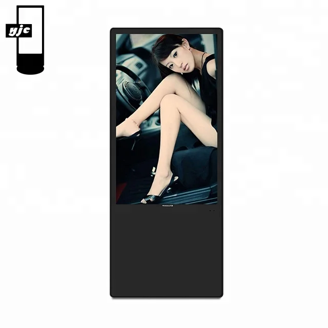 55 Inch LCD Portable Advertising Player For Restaurant Retail LCD Poster Advertising Display Screen Portable Digital Signage