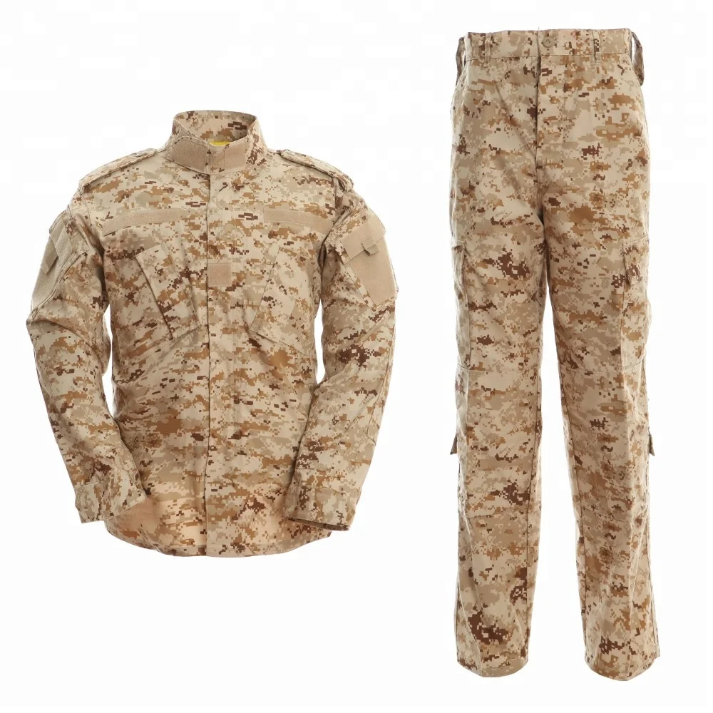 
High-quality Rip-stop Long Sleeve Desert Coat Digital Camouflage Uniforms 