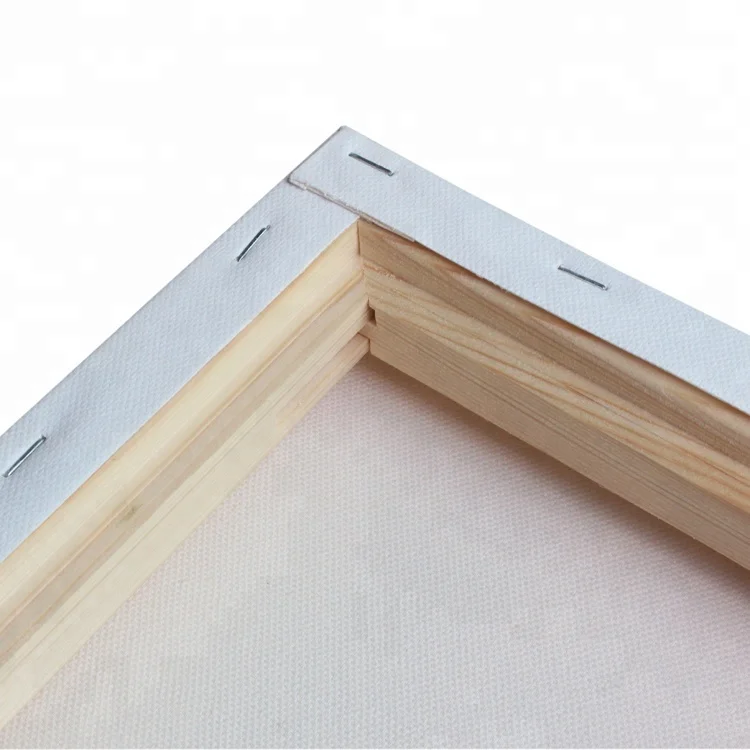 Hot sale wholesale  high quality stretched canvas with 380g 100% cotton mini blank painting canvas