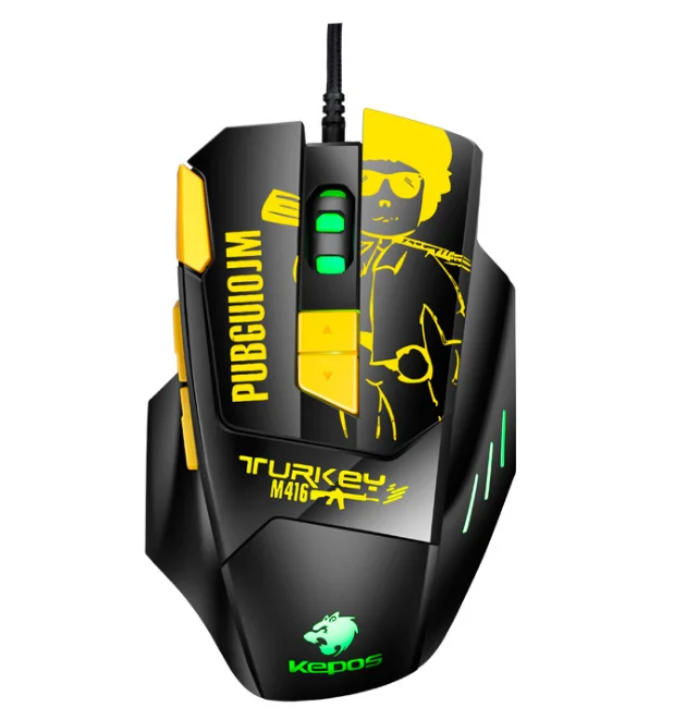 RGB backlit 8D  Ergonomic Chromatic Wired Gaming Mouse Computer Optical Mouse For PC Game