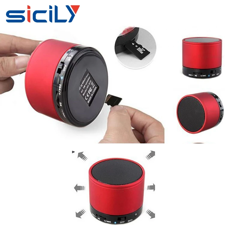 Cheap Metal Mini Portable Speaker Wireless For Mobile Phone,Handfree MP3 Wireless Speaker With FM Radio