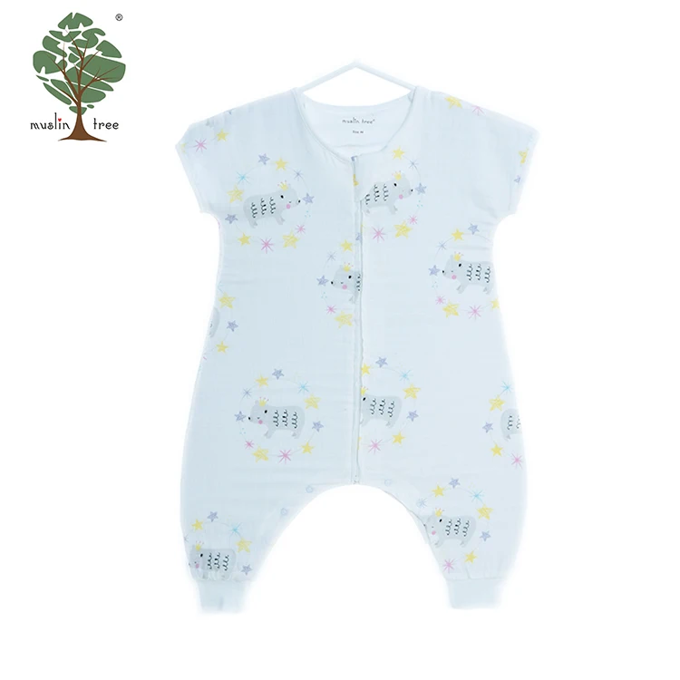 Muslin Wood Newborn Baby Girls and Boys Organic Cotton Sleeping Bag