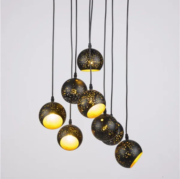 Handmade Moroccan Hanging Pendant Lighting Traditional Etch Light Retro Restaurant Chandelier