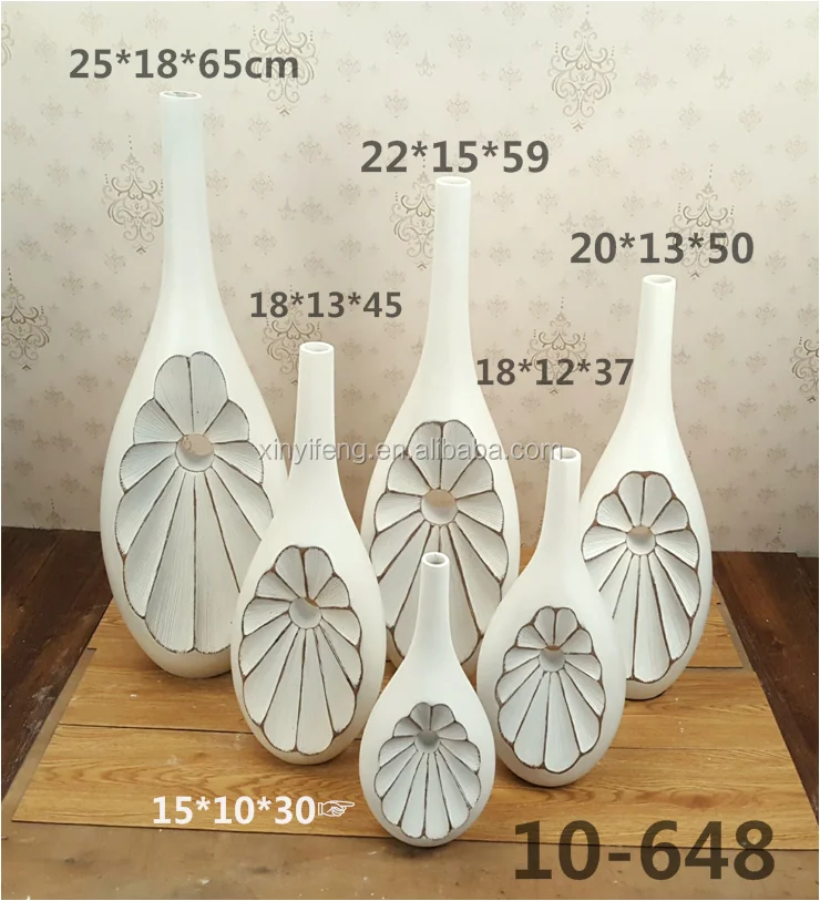 FRP Concise TV Stand Resin Table Top Small Vase Original European Home Decoration