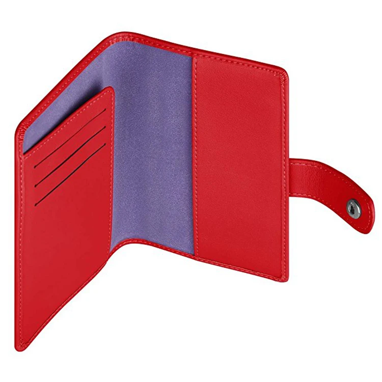 
hotsale christmas rfid blocking leather travel passport cover Pink passport wallet card holders 