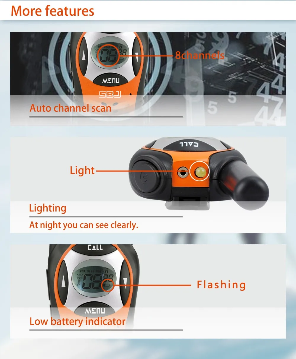 Двухсторонняя рация дальнего действия VOX портативная электронная для наружного супермаркета отеля лучший подарок детей Голосовая активация
