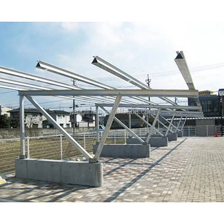 High Snow Wind Load Aluminum Mounted Solar PV Panel Carports