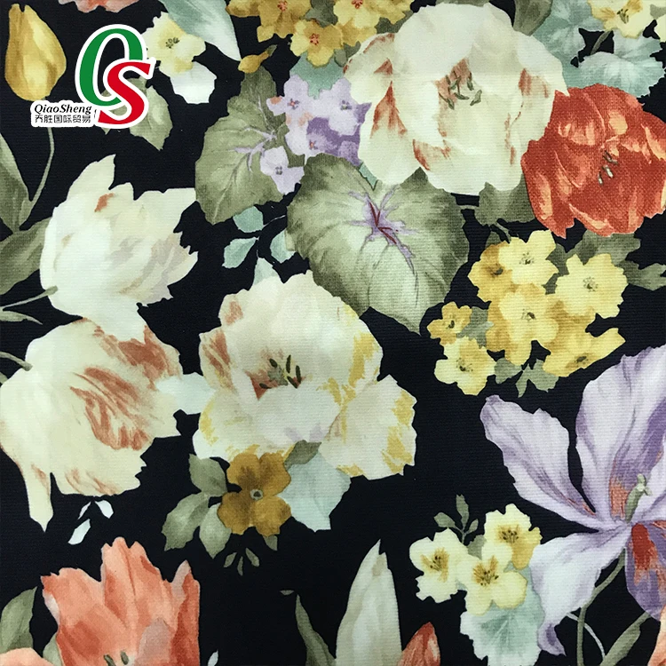 Warp knitted plush printed fabric