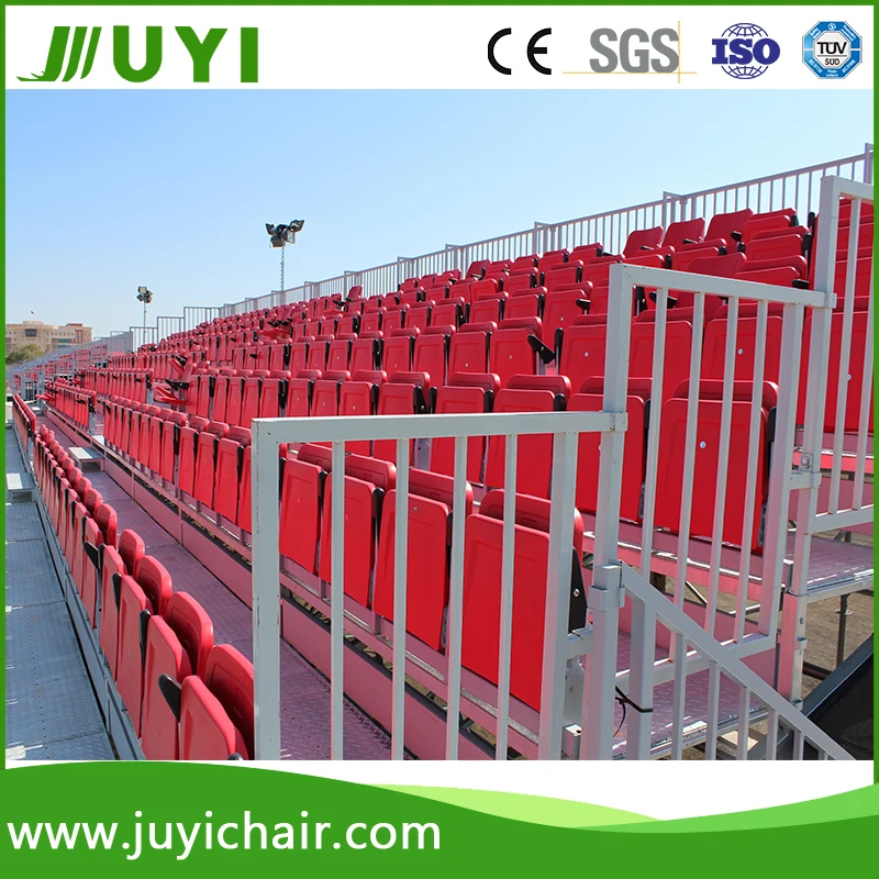 
JY-716 Factory Price Yellow plastic bleacher seats telescopic stand outdoor folding chair 