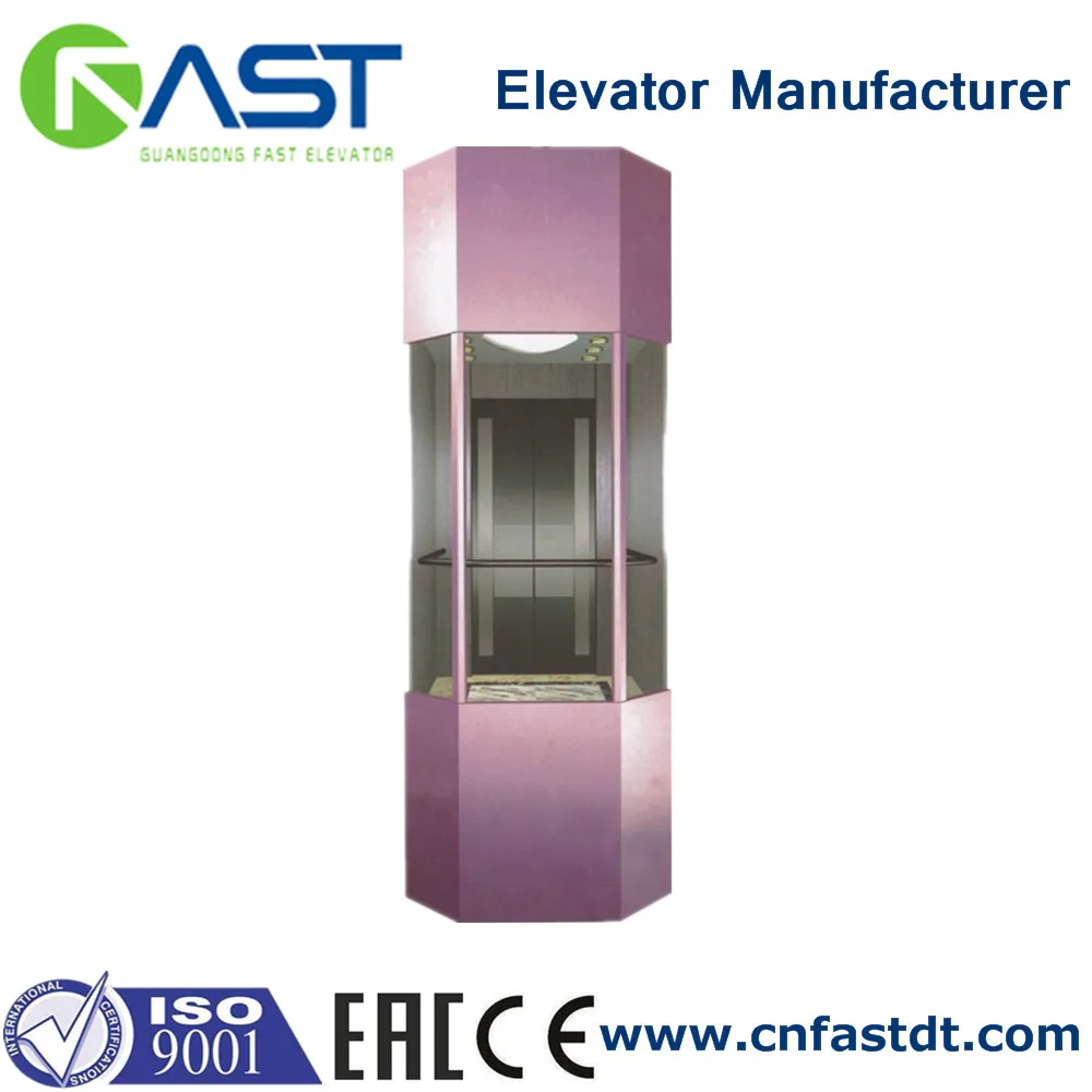 
Observation glass elevator panoramic elevator lift 
