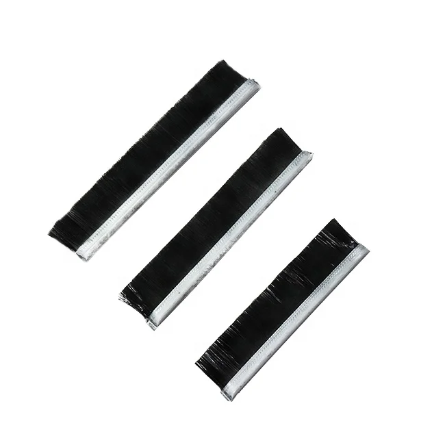 
Door window sealing strip brush with aluminum bottom 