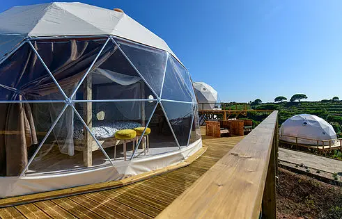 6m 8m 10m Outdoor Waterproof Luxury Geodesic Domeatest Durable Semi- permanent Building Hotel Glamping Tent for Sale