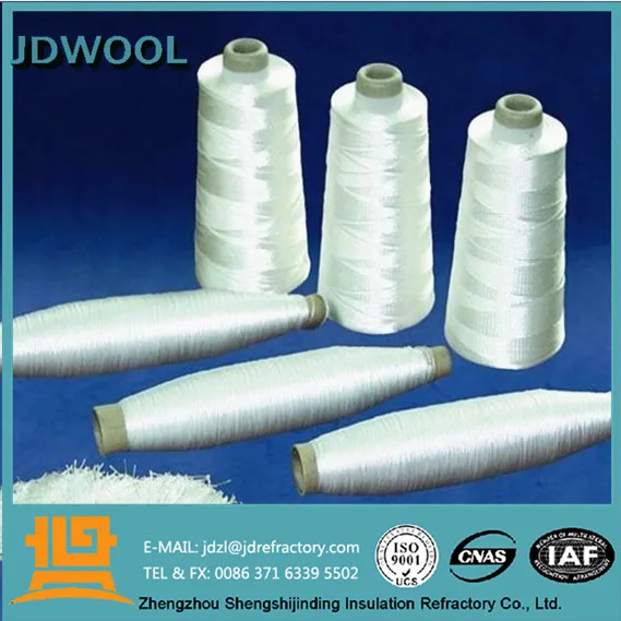 Refractory heat insulation ceramic wool yarn tape rope cloth (60492668740)