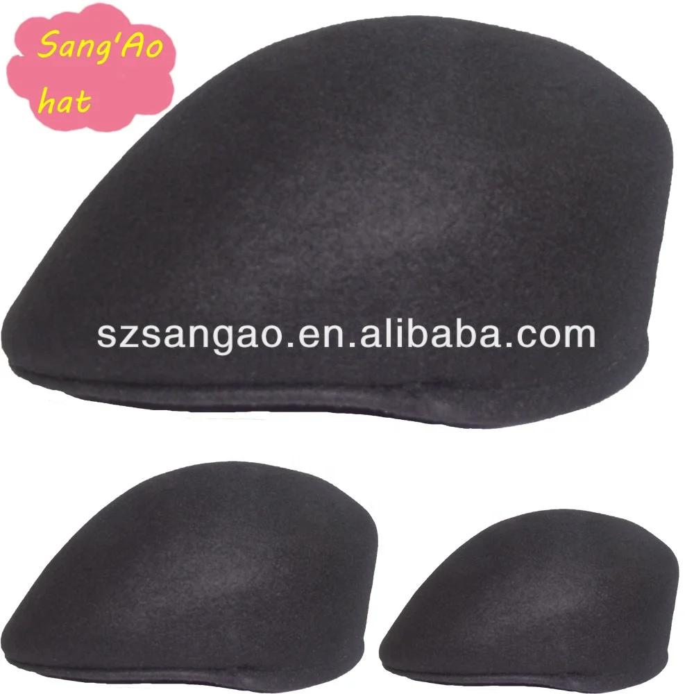 new Black wool church hat fur fashion style customization