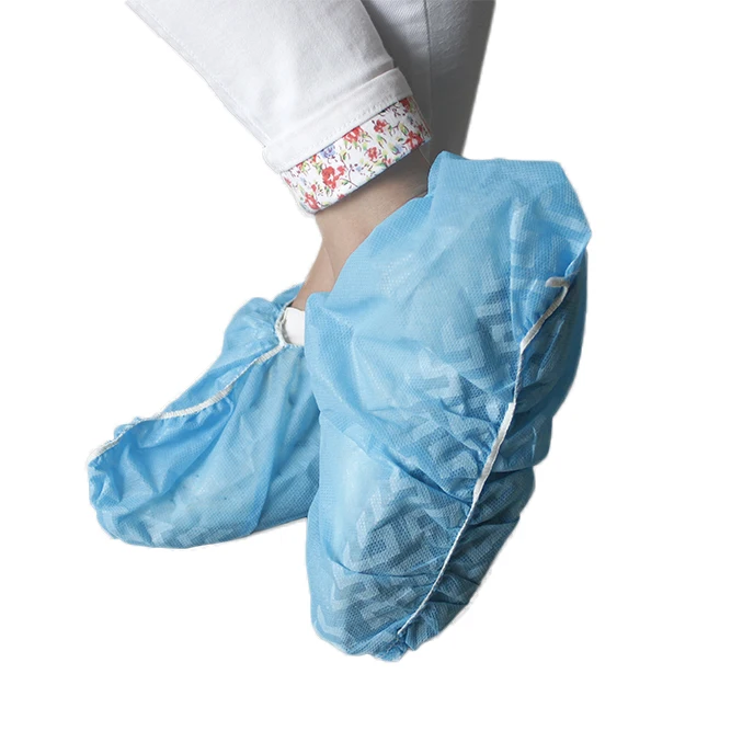 Disposable SPP Non-woven Shoe Cover with Anti-skid Printing