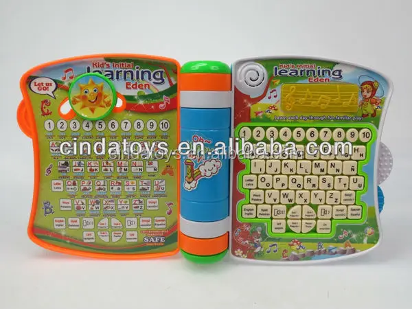Cartoon English Spanish bilingual learning education toys