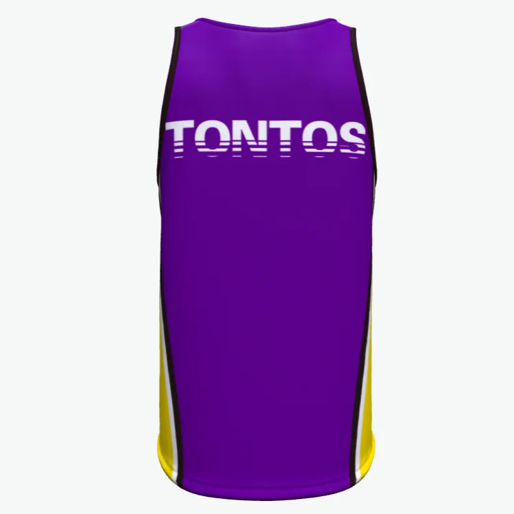 Tontos sportswear custom sublimation sleeveless t shirt men