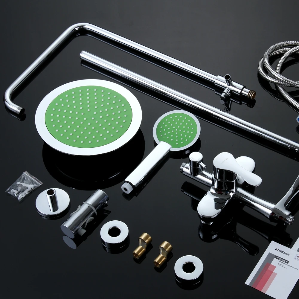 
FUAO Twin head wall mounted thermostatic shower set 