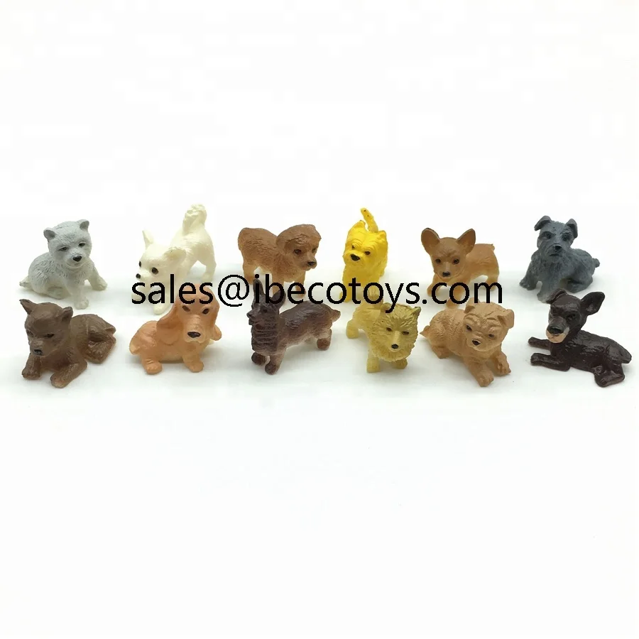 Mini Plastic Puppies Toys for surprise candy chocolate eggs