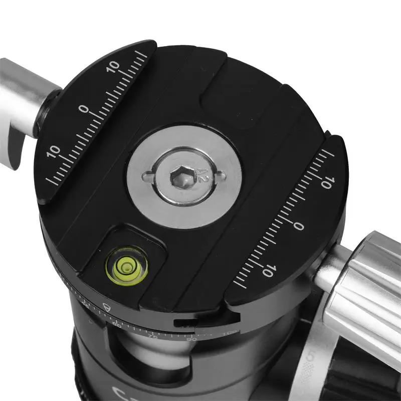 Aluminum made video camera tripod 360 Degree ball head with Quick release plate