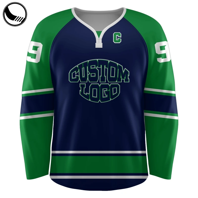 BETHERIVAL green 5xl custom reversible hockey jersey