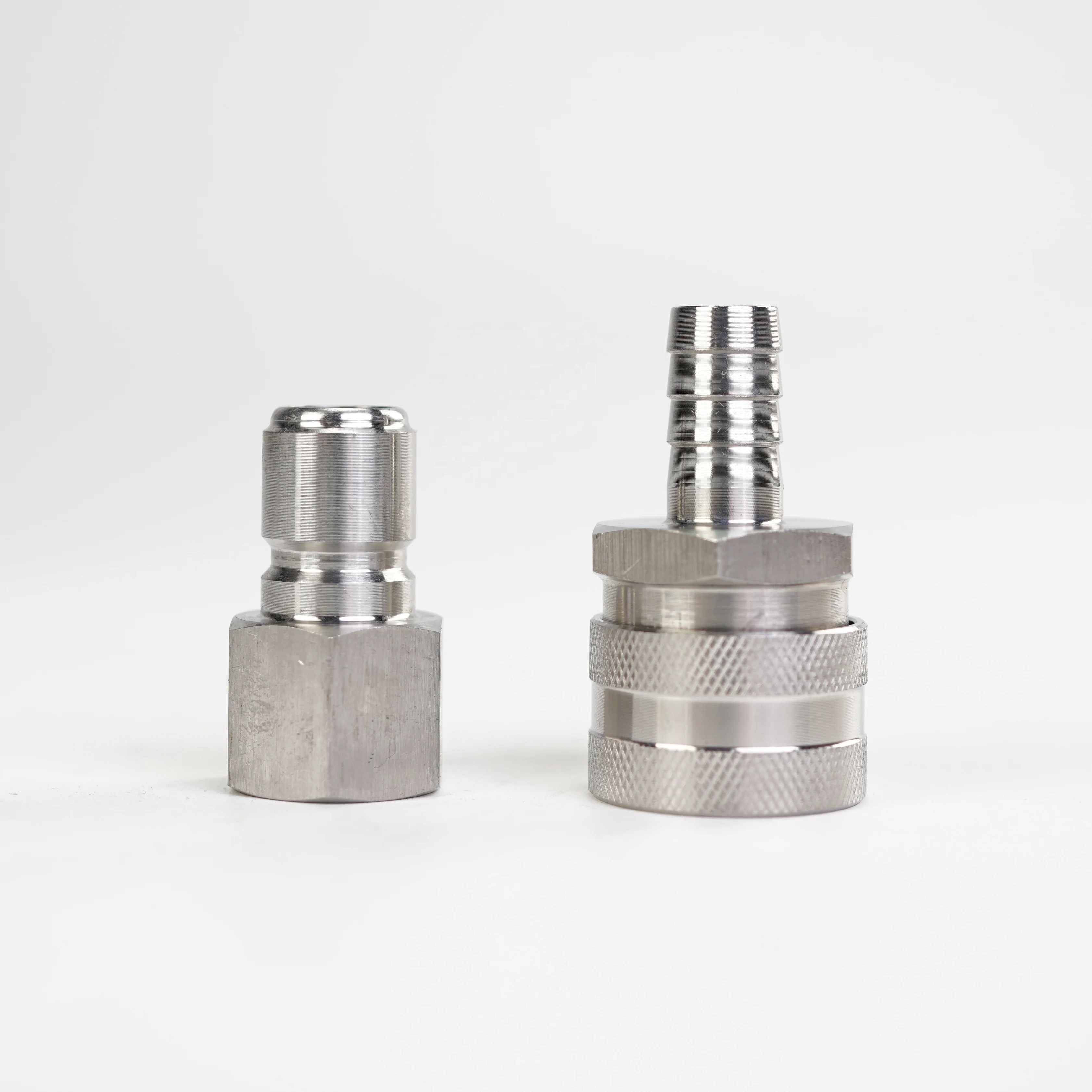 Быстроразъемный штуцер из нержавеющей стали 304 с набором MPT. Домашняя Пивоваренная смесь Tun. (Штуцер мама/MPT папа)