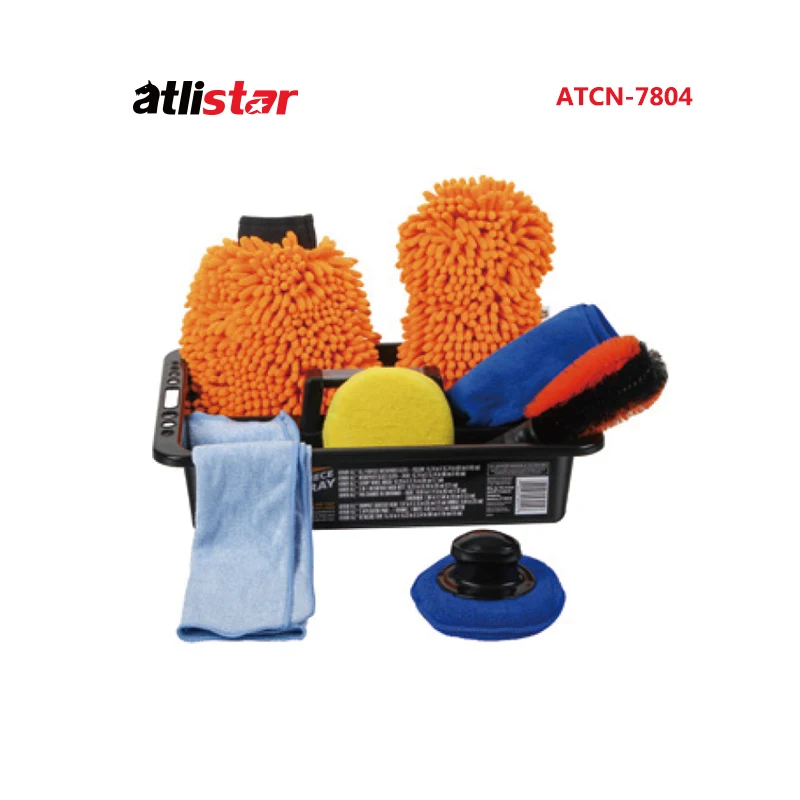 Высококачественный полный набор для чистки автомобиля, 9 шт. в комплекте