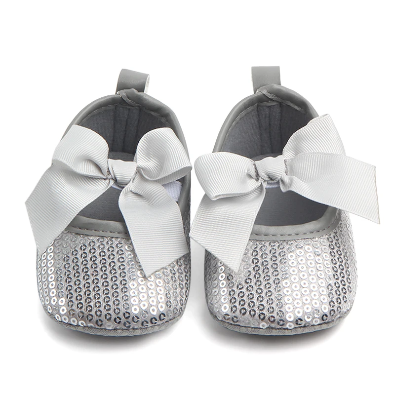 Wholesale 8 colors soft sole bling sequins baby girl shoes