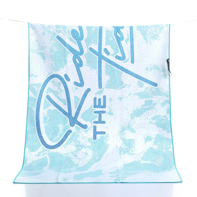 Waffle Microfiber Both Sides Custom Print Beach Towel Large Beach Towels