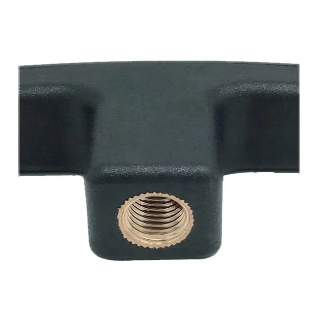 M8 Thread Plastic T-Shape Clamping Handle Screw Knob