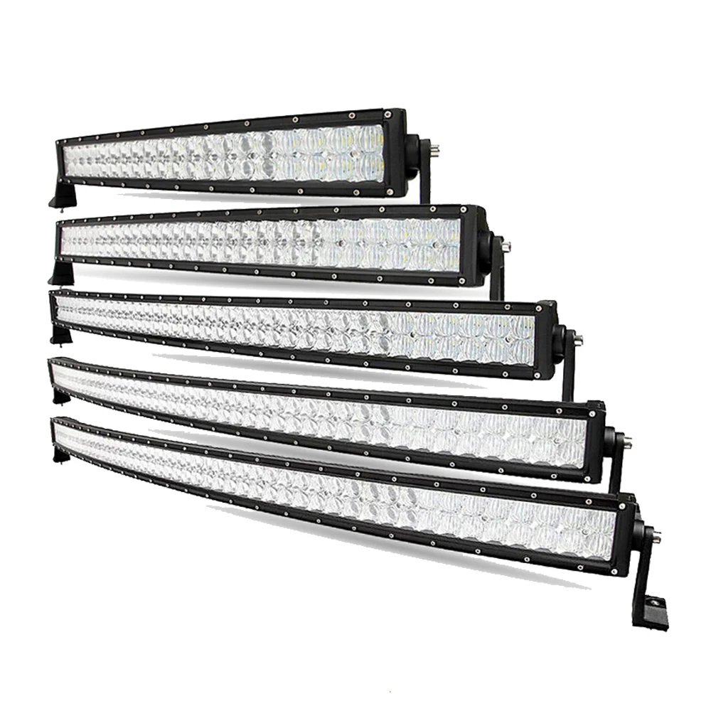 
22' 32' 42' 50' 52' 120W 180W 240W 288W 300W 5D Lens Curved LED Bar Light for Auto Lighting System 22'' 32'' 42'' 50'' 52'' 120W 180W 240W 288W 300W 5D Lens Curved CREE LED Bar Light for Auto Lighting System