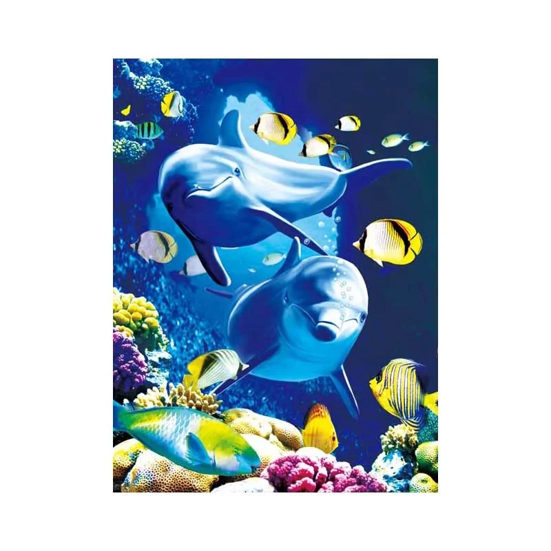 Souvenir of 3D lenticular dolphin picture for home decoration by China supplier