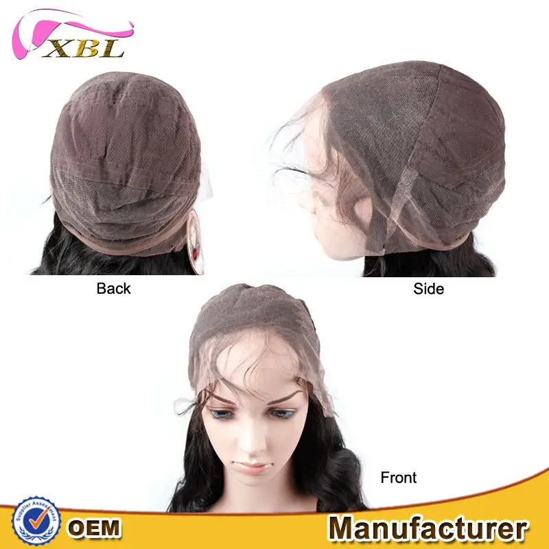 100% raw virgin human hair fashionable style high quality factory wholesale price Deep wave and Curly full lace wig