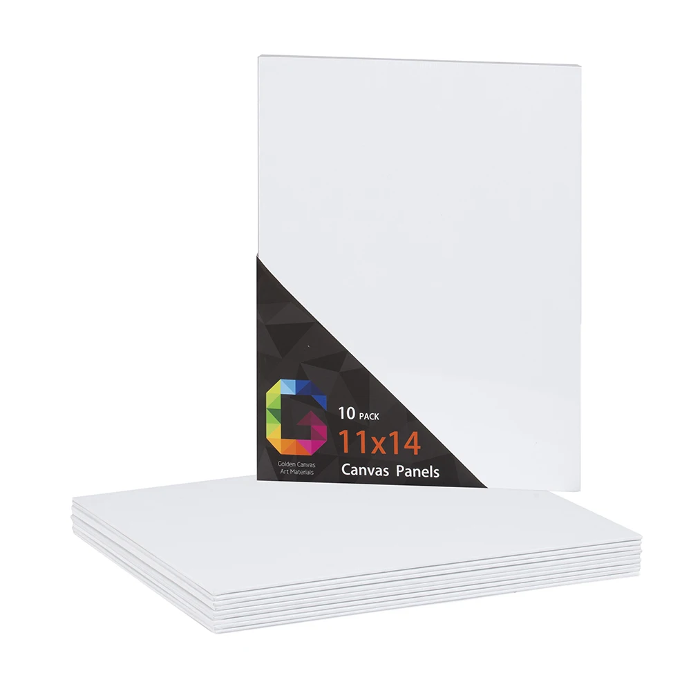 
10 pcs / pk 11x14 Wholesale canvas board 100% cotton linen stretched artist canvases for oil painting 