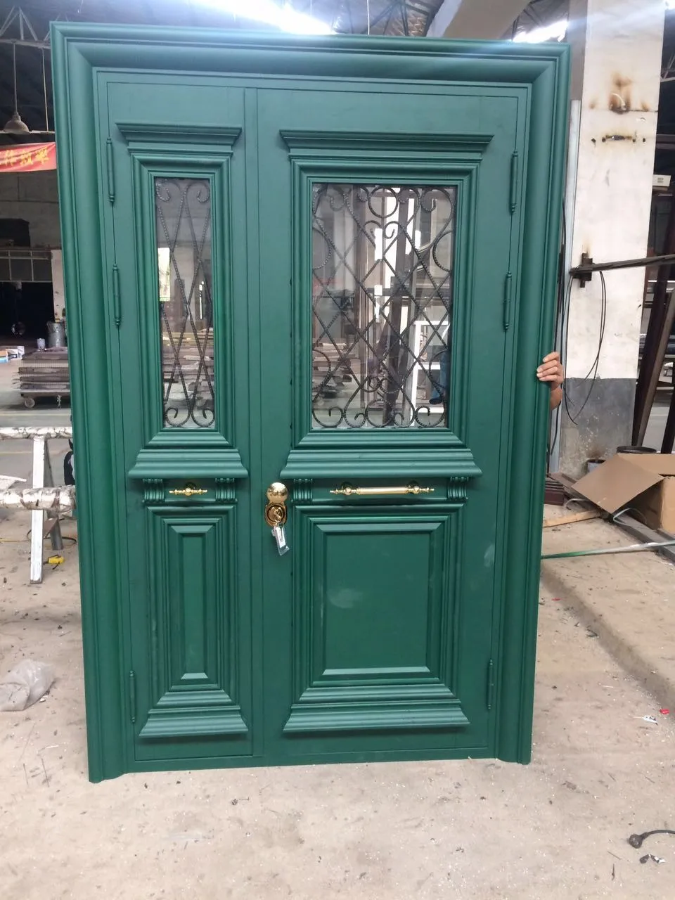 ABYAT Apartment Entrance Door Modern Front Cast Aluminum Exterior Door
