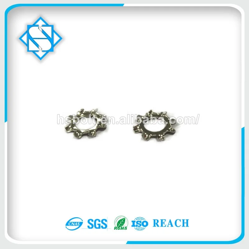 Competitive Price DIN6797 Type A Carbon Steel M2-M10 External Tooth Lock Washer